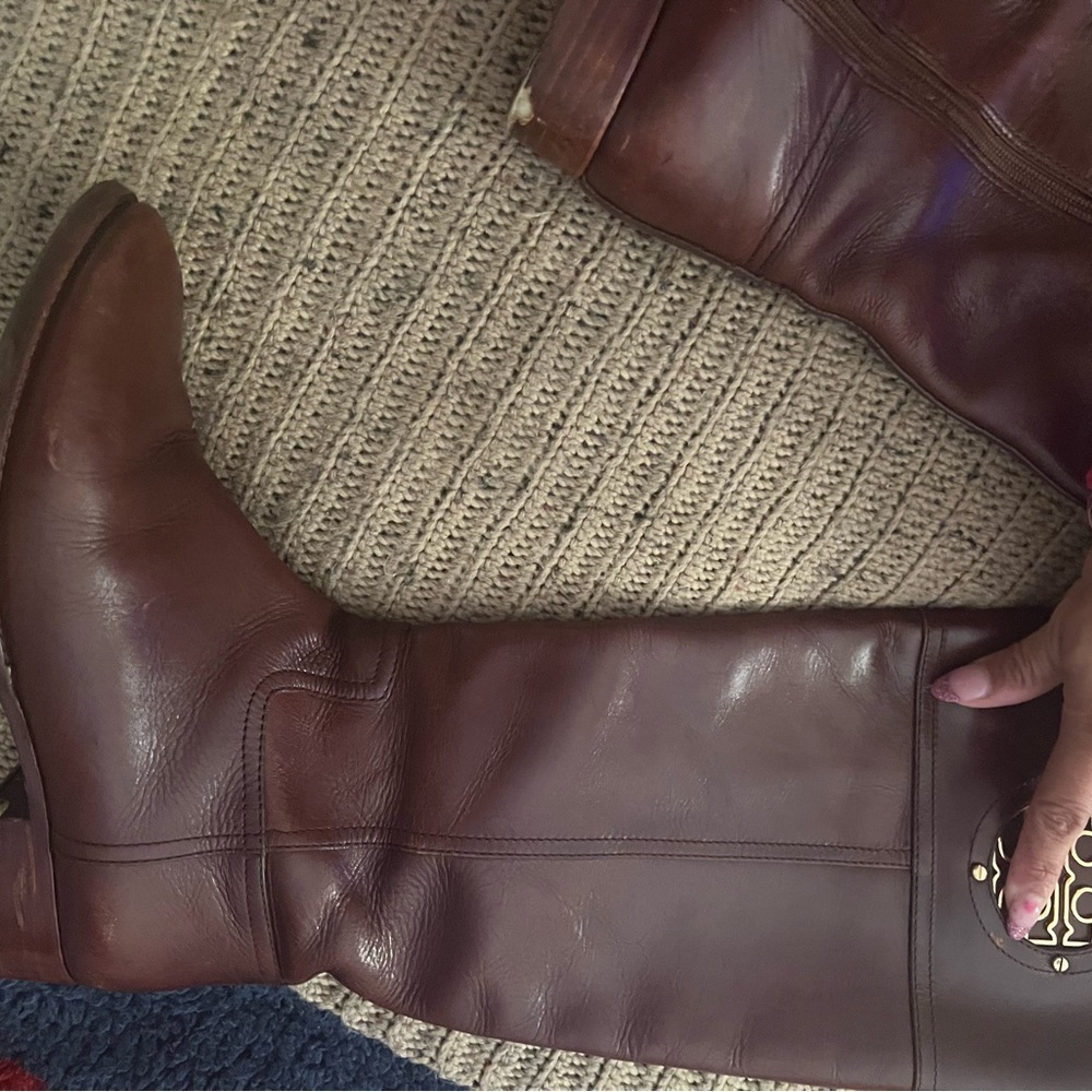 Tory Burch DAMAGE Riding Booots - Picture 6 of 9